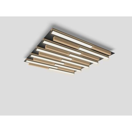 Wofi 9031-1006 - Iluminação de teto LED com regulação PALERMO LED/40W/230V árvore da borracha