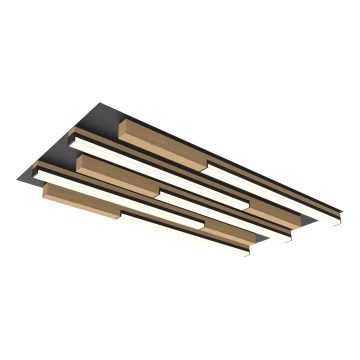 Wofi 9031-506S  - Iluminação de teto LED com regulação PALERMO LED/34W/230V árvore da borracha