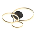 Wofi 9049-401 - Lustre de teto LED dimável PERPIGNAN LED/51W/230V dourado