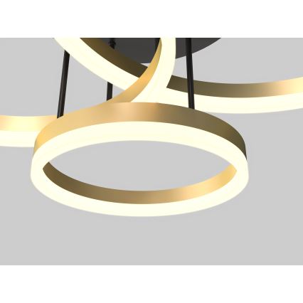 Wofi 9049-401 - Lustre de teto LED dimável PERPIGNAN LED/51W/230V dourado
