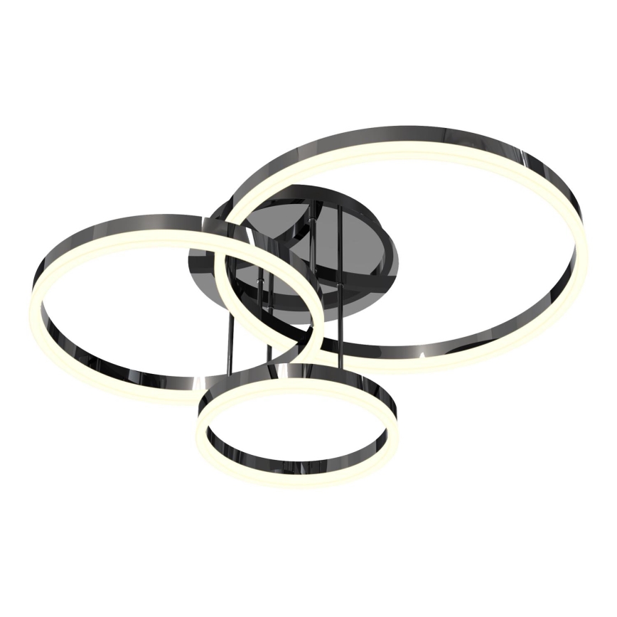 Wofi 9049-405 - Candeeiro integrado LED com regulação PERPIGNAN LED/51W/230V preto/cromado brilhante