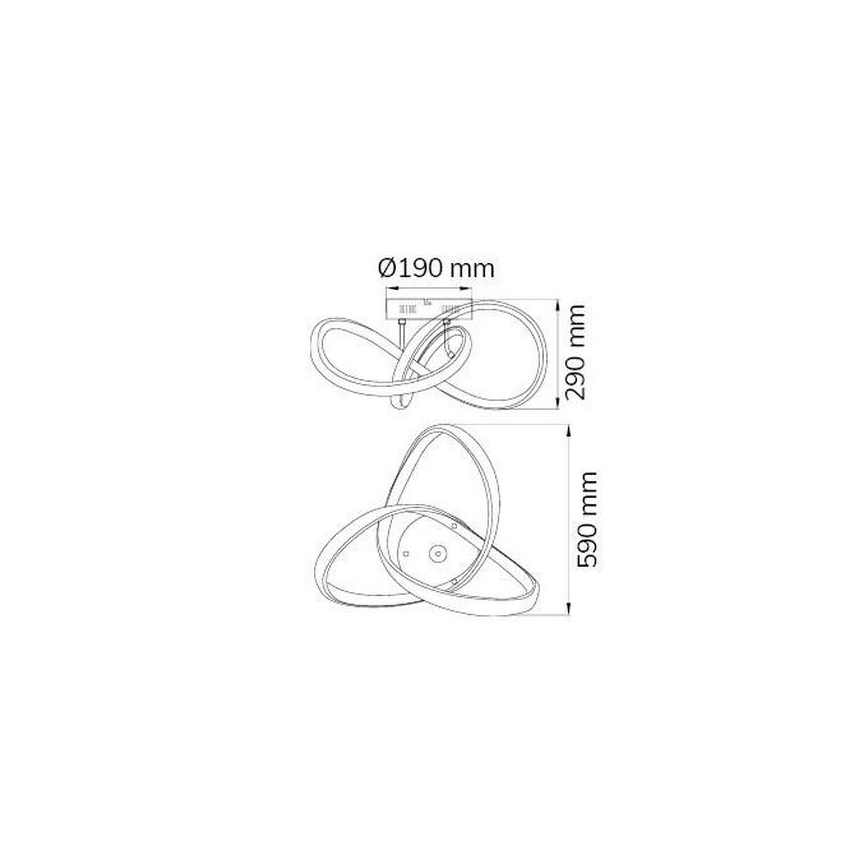 Wofi 9134.01.88.9000 - Candelabro integrado LED INDIGO LED/45W/230V