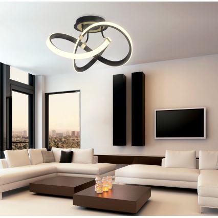 Wofi 9134-104 - Candelabro integrado LED com regulação INDIGO LED/44W/230V preto/dourada