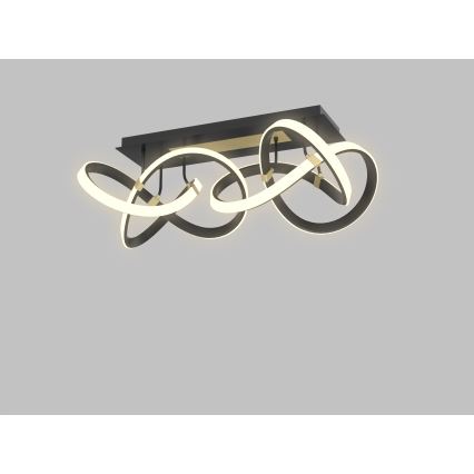 Wofi 9134-204 - Candelabro integrado LED com regulação INDIGO LED/64W/230V preto/dourada