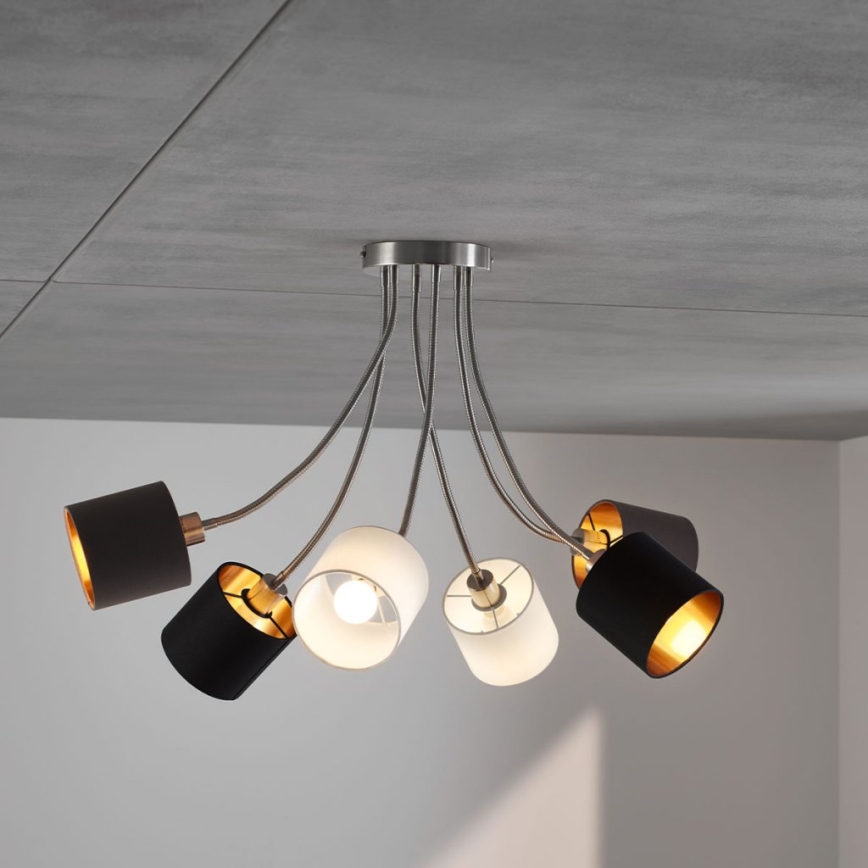 Wofi 9609.06.10.9000 - Candelabro suspenso CHARME 6xE14/40W/230V