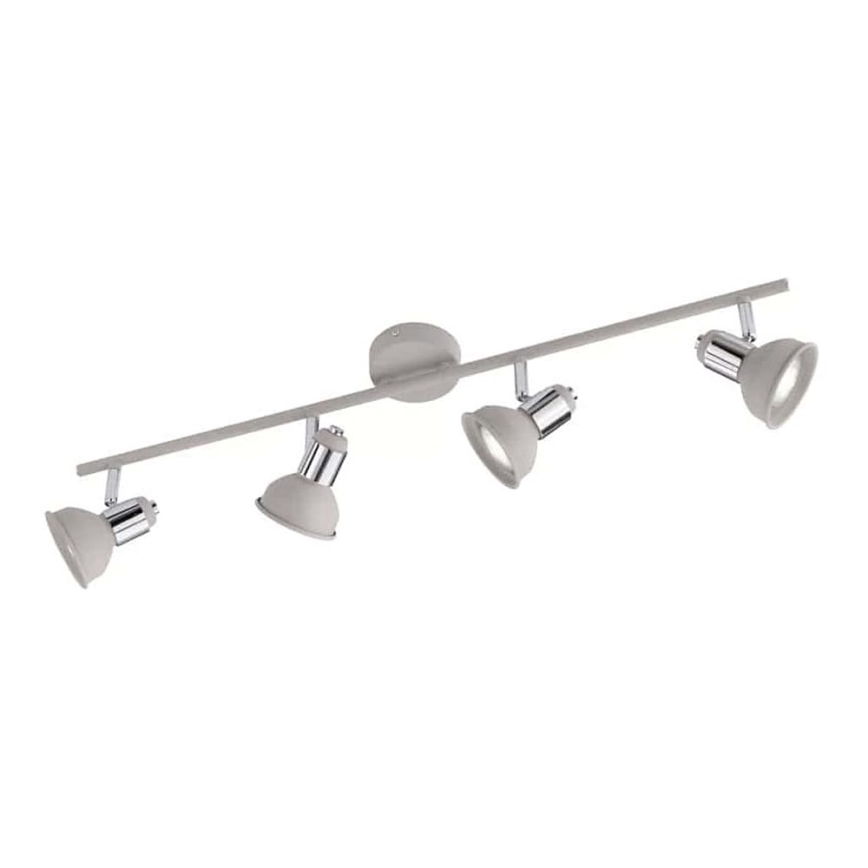 Wofi 984104509000 - Foco ISABEL 4xGU10/28W/230V cinzento