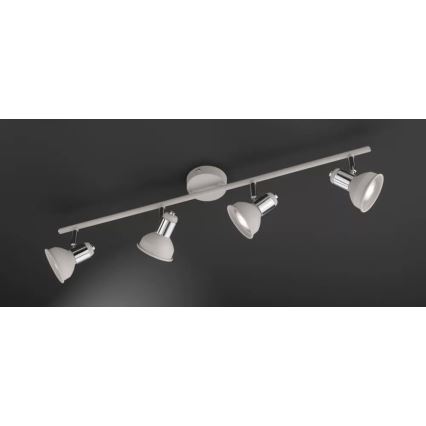 Wofi 984104509000 - Foco ISABEL 4xGU10/28W/230V cinzento