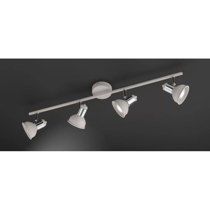 Wofi 984104509000 - Foco ISABEL 4xGU10/28W/230V cinzento