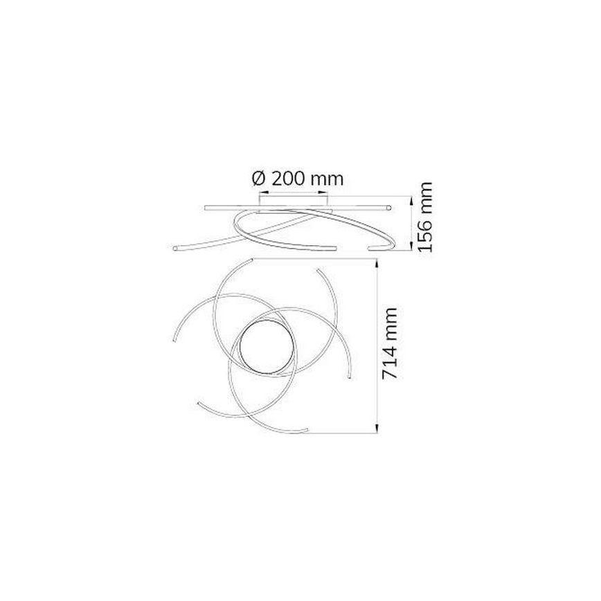 Wofi - Iluminação de teto LED JULS LED/24W/230V