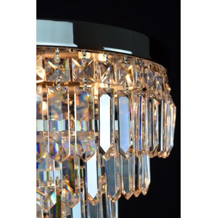 Wranovsky JWZ024060301 - Candelabro de cristal integrado PORTO 5xE14/40W/230V + 1xE27/40W