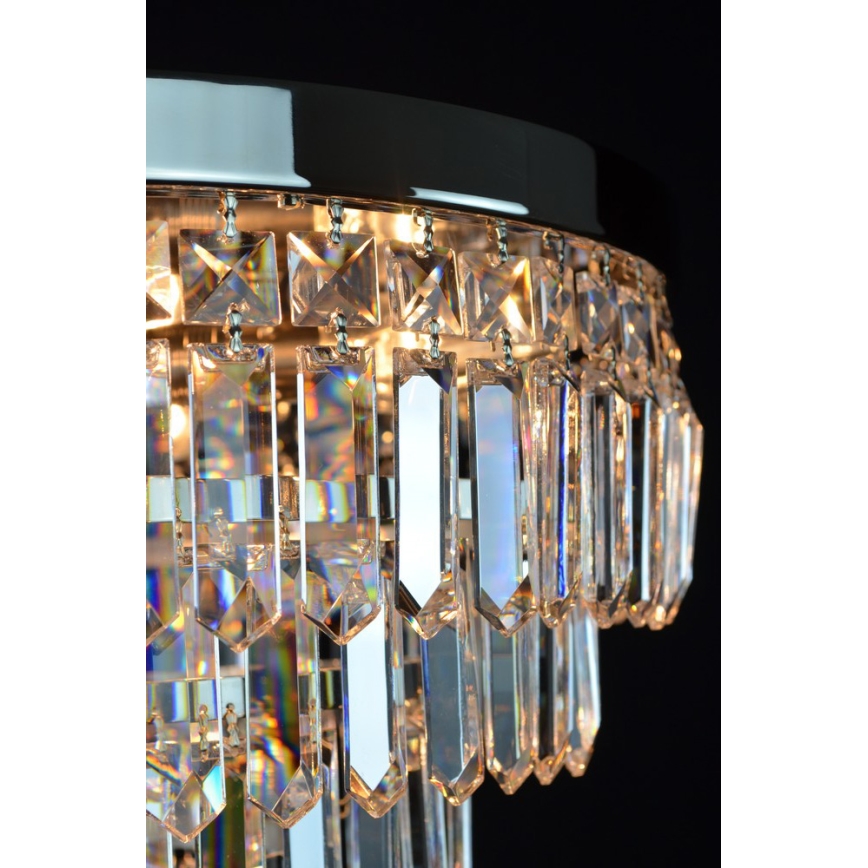 Wranovsky JWZ024060301 - Candelabro de cristal integrado PORTO 5xE14/40W/230V + 1xE27/40W