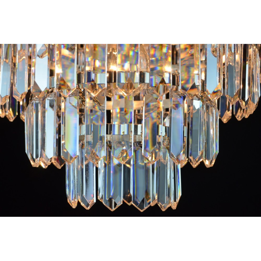 Wranovsky JWZ024060301 - Candelabro de cristal integrado PORTO 5xE14/40W/230V + 1xE27/40W