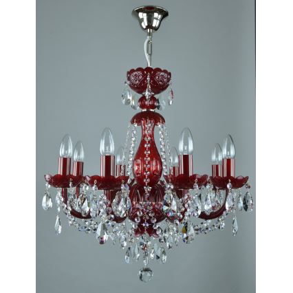 Wranovsky JWZ101083101 - Candelabro de cristal de corrente BRILLIANT 8xE14/40W/230V