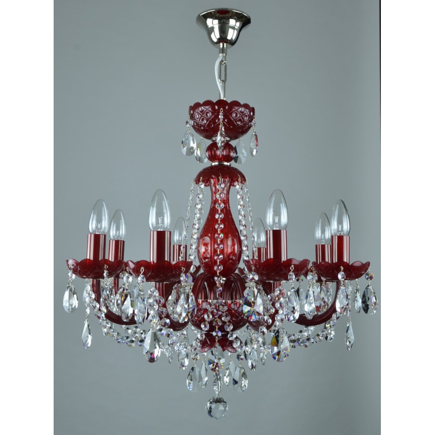Wranovsky JWZ101083101 - Candelabro de cristal de corrente BRILLIANT 8xE14/40W/230V