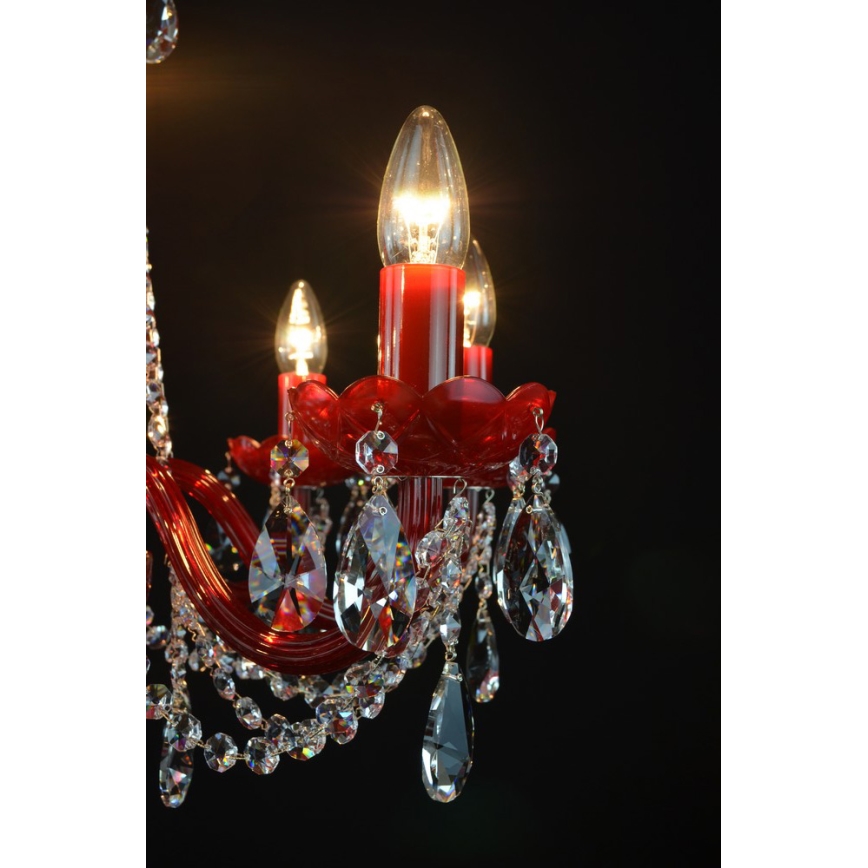 Wranovsky JWZ101083101 - Candelabro de cristal de corrente BRILLIANT 8xE14/40W/230V