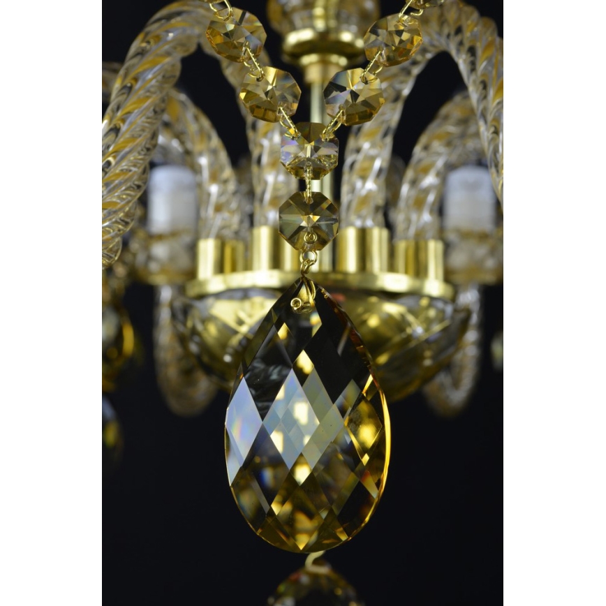 Wranovsky JWZ1140821008003 - Candelabro de cristal de corrente FINESSE 8xE14/40W/230V