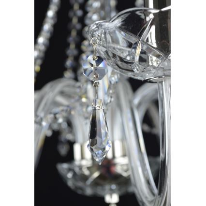 Wranovsky JWZ117082101 - Candelabro de cristal de corrente BONTON 8xE14/40W/230V