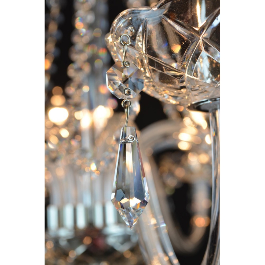 Wranovsky JWZ117082101 - Candelabro de cristal de corrente BONTON 8xE14/40W/230V
