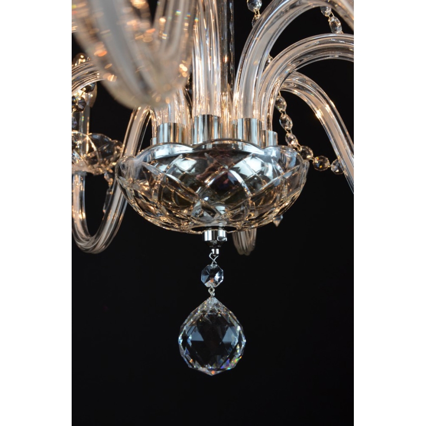 Wranovsky JWZ117082101 - Candelabro de cristal de corrente BONTON 8xE14/40W/230V