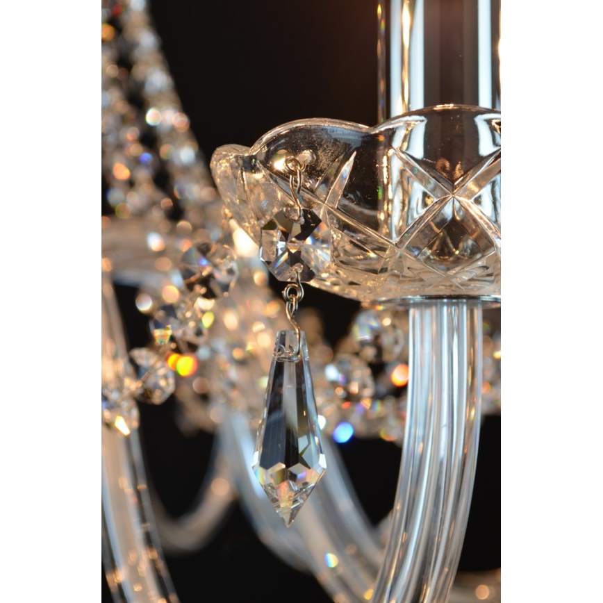 Wranovsky JWZ117122101 - Candelabro de cristal de corrente BONTON 12xE14/40W/230V