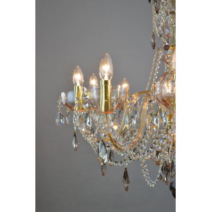 Wranovsky JWZ121102100 - Candelabro de cristal de corrente ZENITH 10xE14/40W/230V