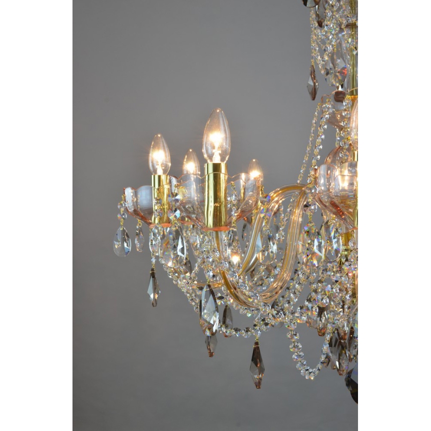 Wranovsky JWZ121102100 - Candelabro de cristal de corrente ZENITH 10xE14/40W/230V