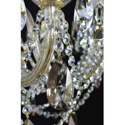 Wranovsky JWZ121102100 - Candelabro de cristal de corrente ZENITH 10xE14/40W/230V