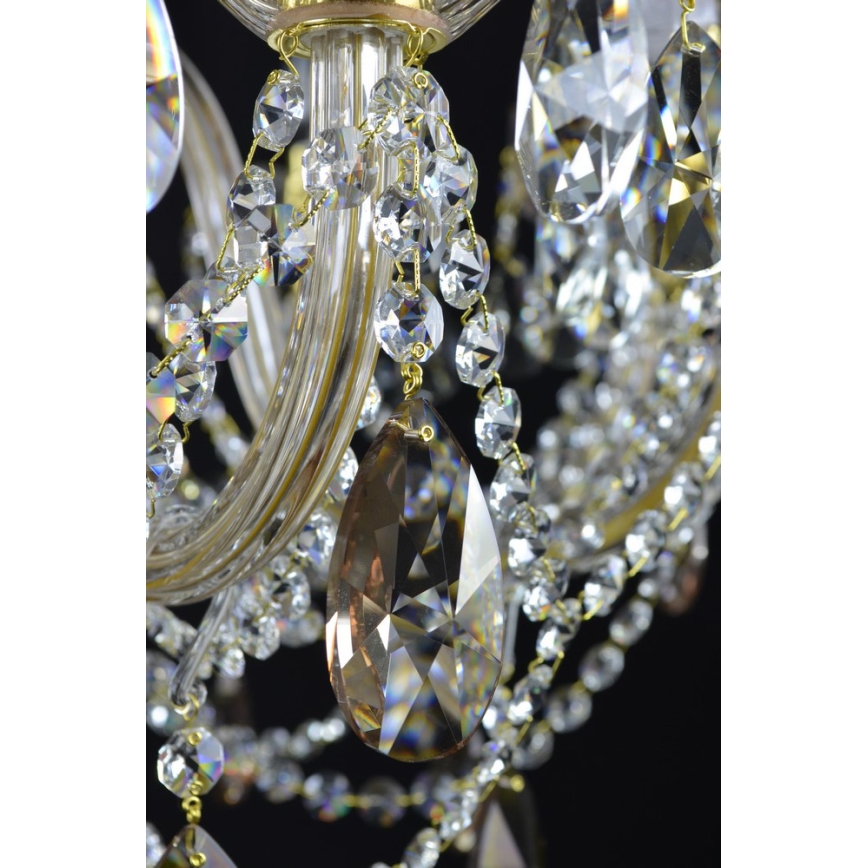 Wranovsky JWZ121102100 - Candelabro de cristal de corrente ZENITH 10xE14/40W/230V