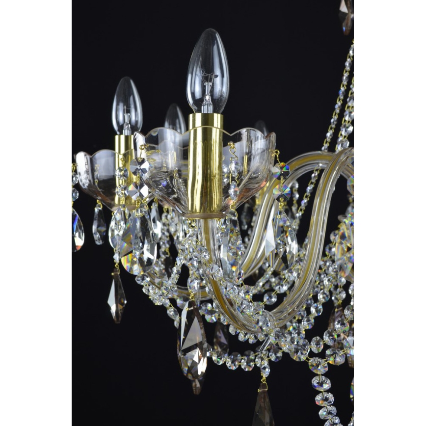 Wranovsky JWZ121102100 - Candelabro de cristal de corrente ZENITH 10xE14/40W/230V