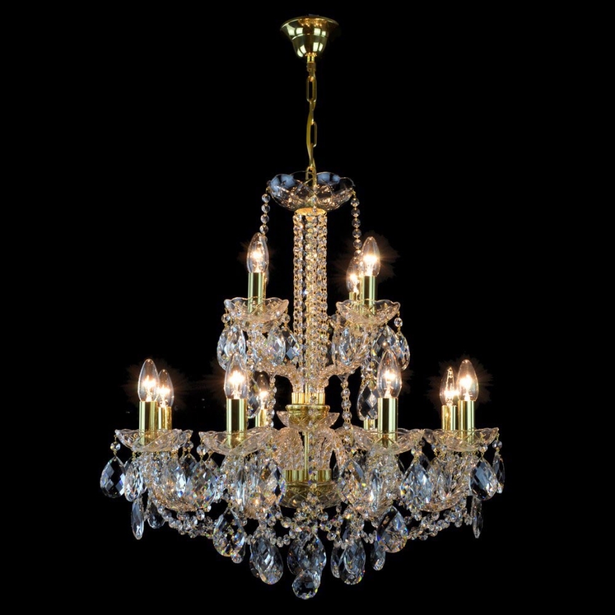 Wranovsky JWZ125122230 - Candelabro de cristal de corrente MARIERA 12xE14/40W/230V
