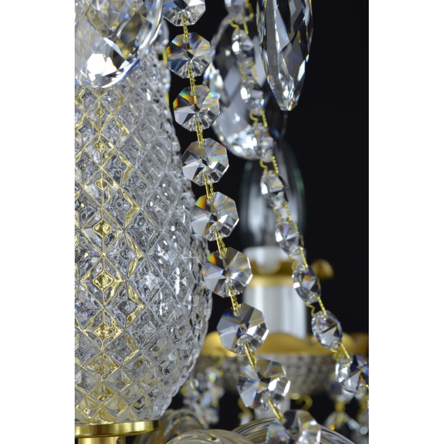 Wranovsky JWZ148062100 - Candelabro de cristal de corrente DIAMANT 6xE14/40W/230V