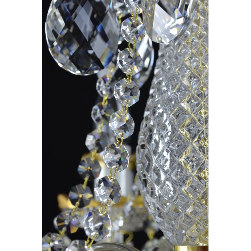 Wranovsky JWZ148062100 - Candelabro de cristal de corrente DIAMANT 6xE14/40W/230V