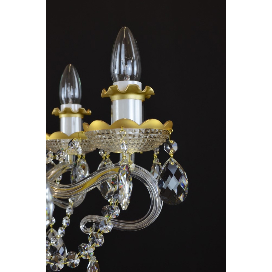 Wranovsky JWZ148062100 - Candelabro de cristal de corrente DIAMANT 6xE14/40W/230V