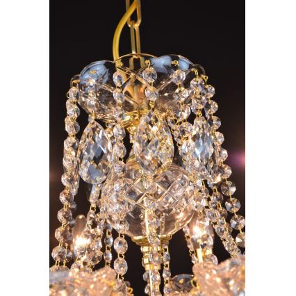 Wranovsky JWZ151082130 - Candelabro de cristal de corrente CLASSE 8xE14/40W/230V