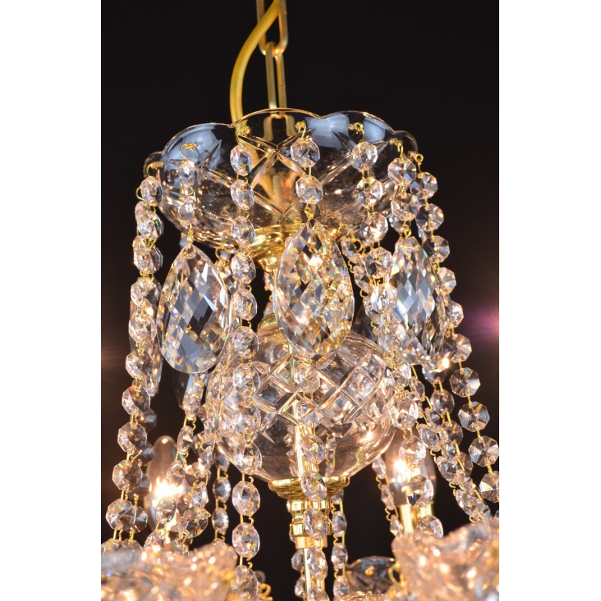 Wranovsky JWZ151082130 - Candelabro de cristal de corrente CLASSE 8xE14/40W/230V