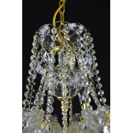 Wranovsky JWZ151082130 - Candelabro de cristal de corrente CLASSE 8xE14/40W/230V