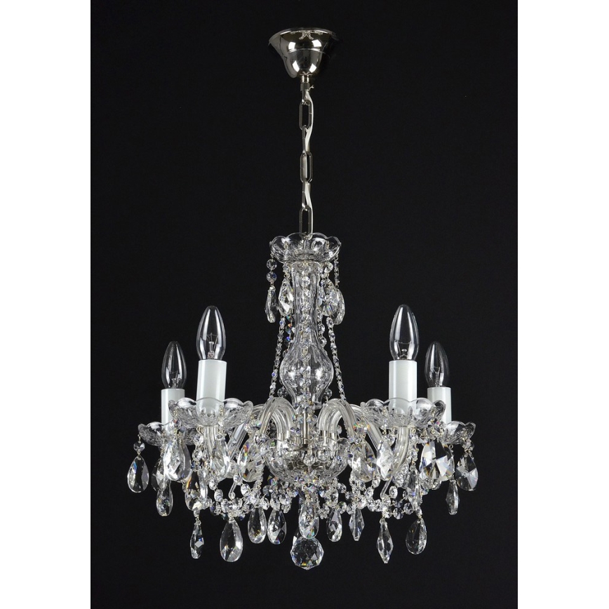 Wranovsky JWZ153052101 - Candelabro de cristal de corrente OLIVE 5xE14/40W/230V