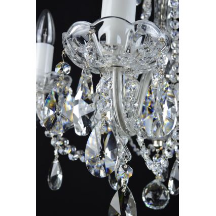 Wranovsky JWZ153052101 - Candelabro de cristal de corrente OLIVE 5xE14/40W/230V