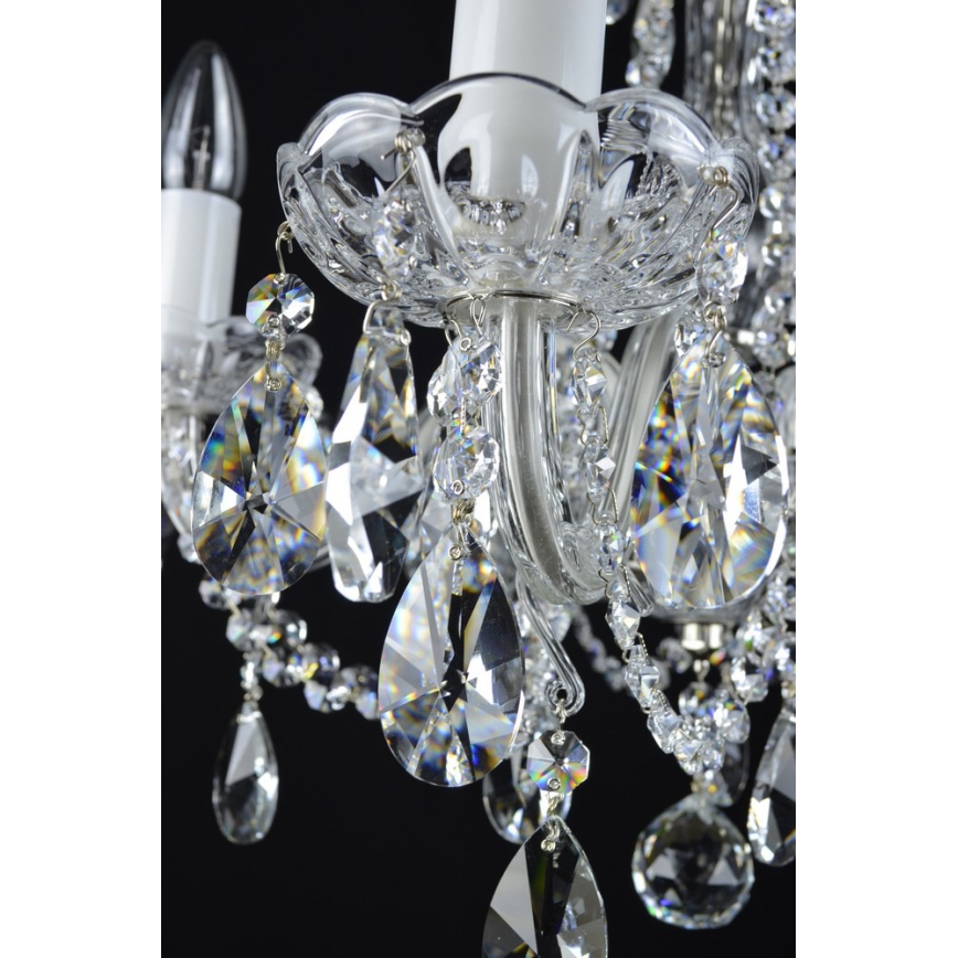 Wranovsky JWZ153052101 - Candelabro de cristal de corrente OLIVE 5xE14/40W/230V