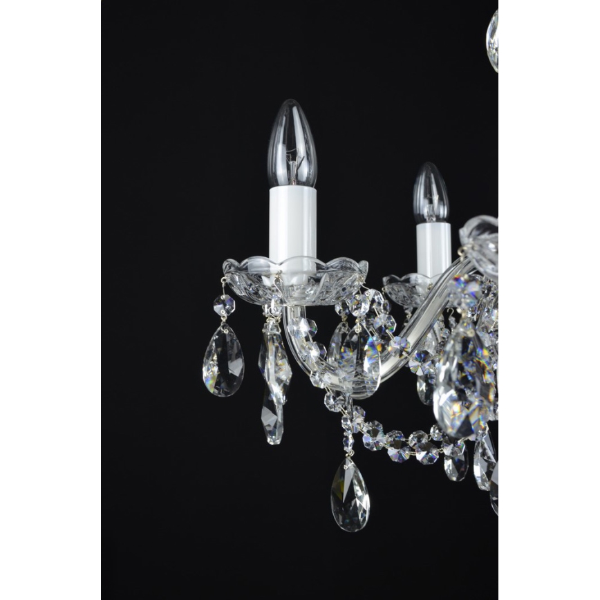 Wranovsky JWZ153052101 - Candelabro de cristal de corrente OLIVE 5xE14/40W/230V