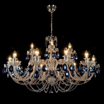 Wranovsky JWZ166182231 - Candelabro de cristal de corrente OCEAN 18xE14/40W/230V