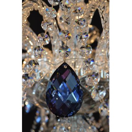 Wranovsky JWZ166182231 - Candelabro de cristal de corrente OCEAN 18xE14/40W/230V
