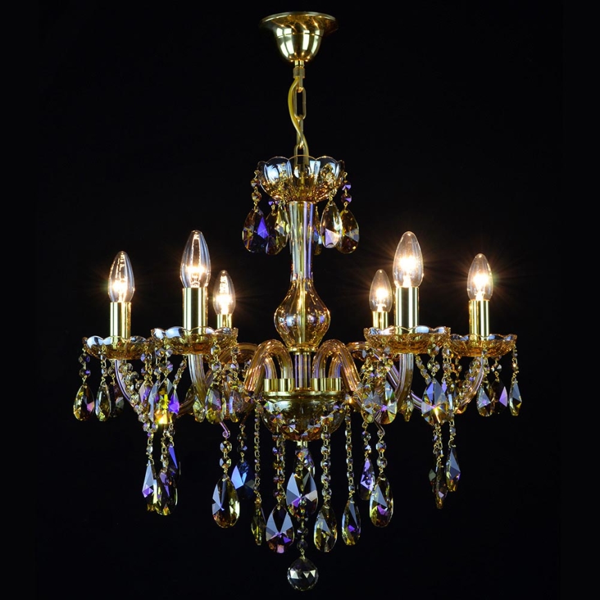 Wranovsky JWZ167061100 - Candelabro de cristal de corrente CLARIT 6xE14/40W/230V
