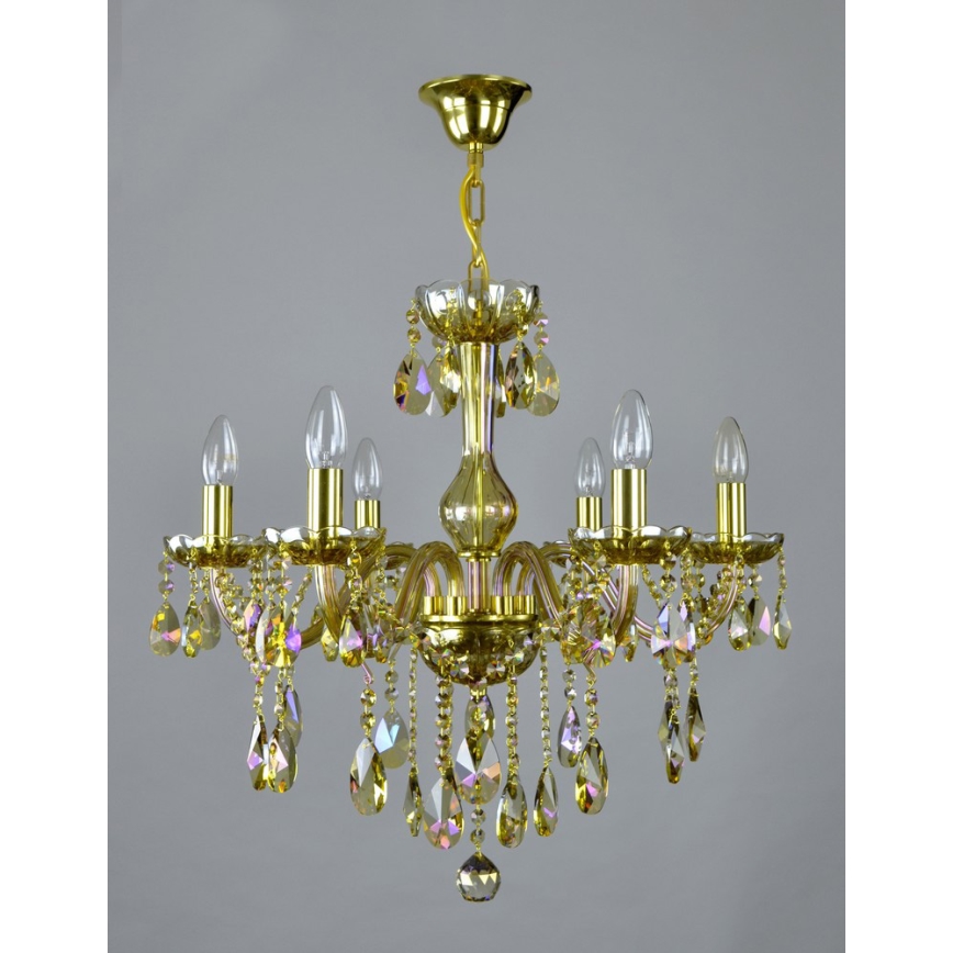 Wranovsky JWZ167061100 - Candelabro de cristal de corrente CLARIT 6xE14/40W/230V