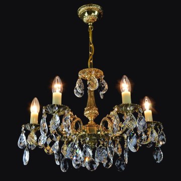 Wranovsky JWZ207061100 - Candelabro de cristal de corrente DRACO 6xE14/40W/230V