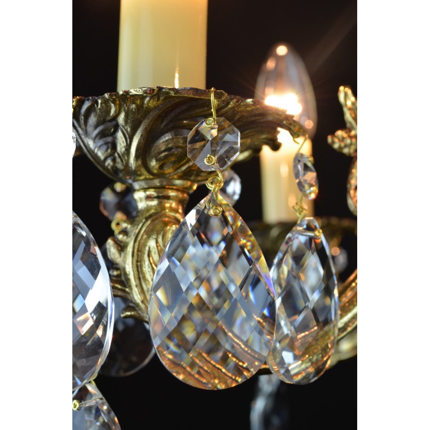 Wranovsky JWZ207061100 - Candelabro de cristal de corrente DRACO 6xE14/40W/230V