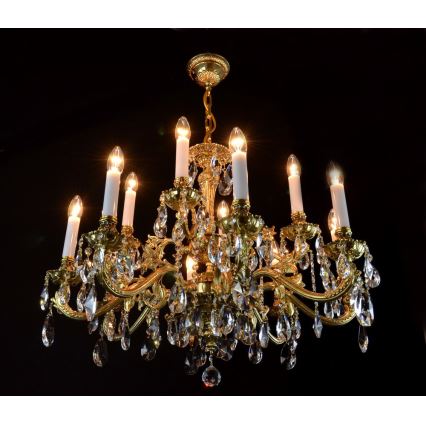 Wranovsky JWZ237121100 - Candelabro de cristal de corrente AVIOR 12xE14/40W/230V