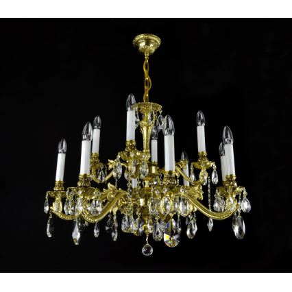Wranovsky JWZ237121100 - Candelabro de cristal de corrente AVIOR 12xE14/40W/230V