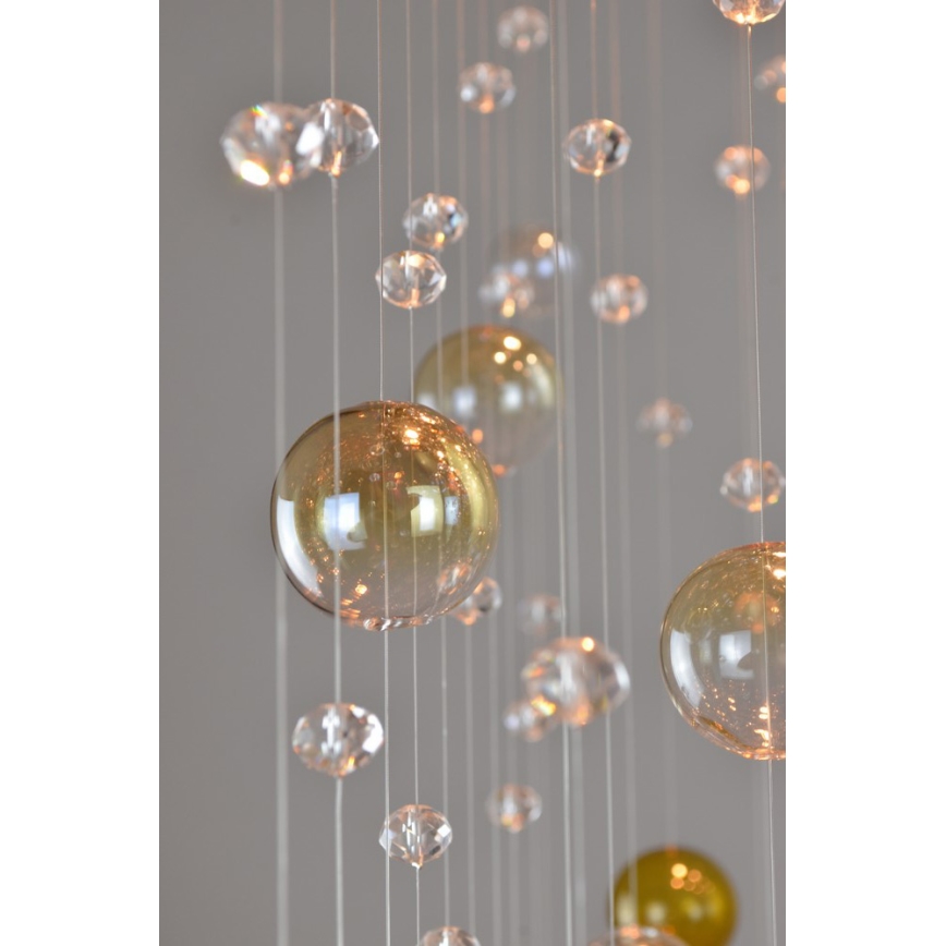 Wranovsky JWZ610100101 - Candelabro de cristal integrado ORBIS 10xGU10/40W/230V