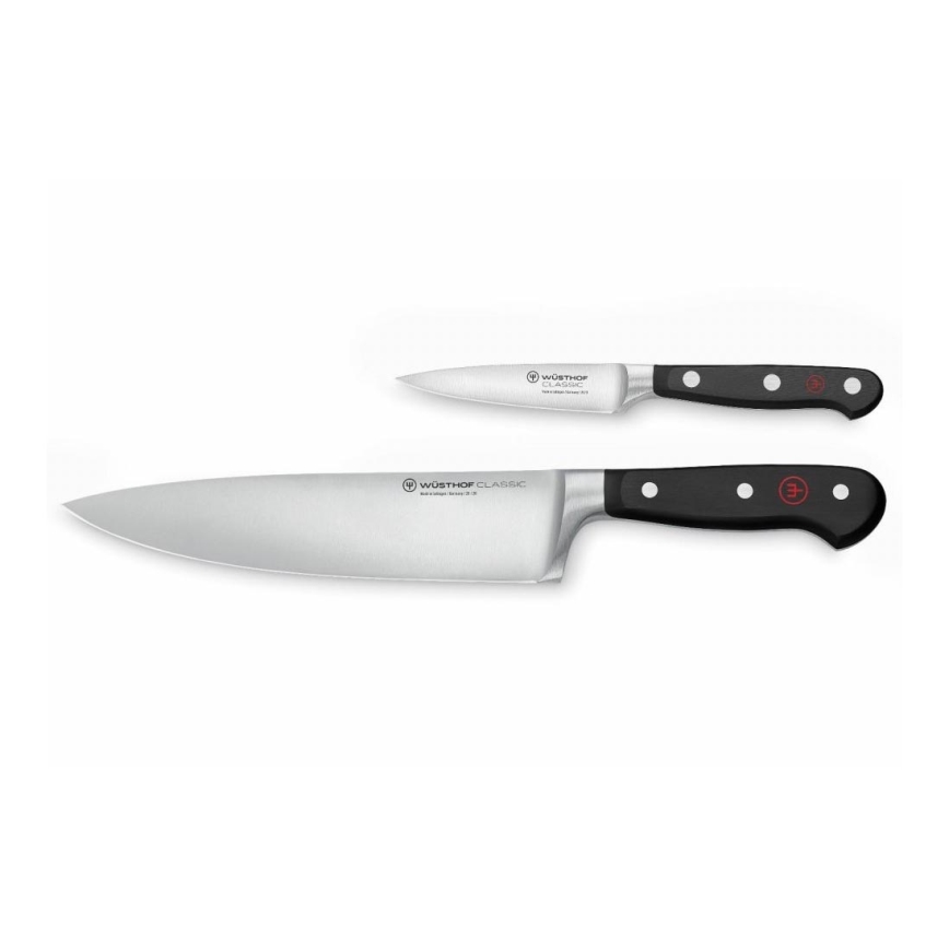 Wüsthof - Conjunto de facas de cozinha CLASSIC 2 pçs preto